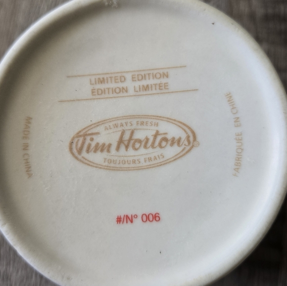 Tim Hortons #006 Always Fresh Gold Limited Edition Mug Coffee Cup - Picture 2 of 5